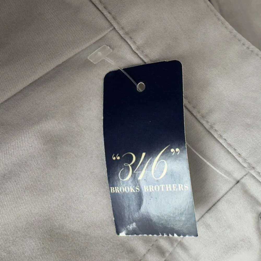 New Brooks Brothers 346 Pleated Chino Pants Men's Size 36 x 30